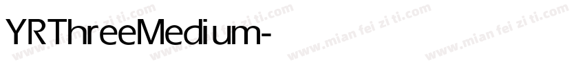 YRThree Medium字体转换